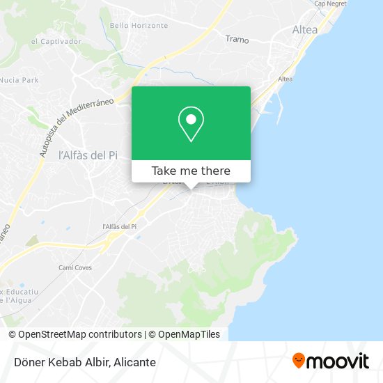 Döner Kebab Albir map