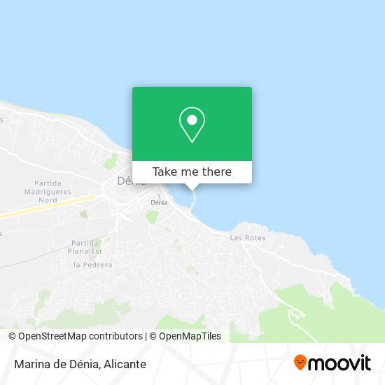 mapa Marina de Dénia