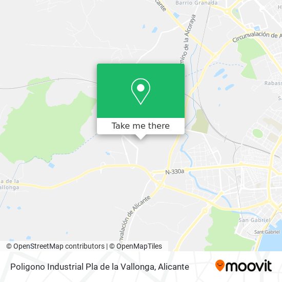 Poligono Industrial Pla de la Vallonga map