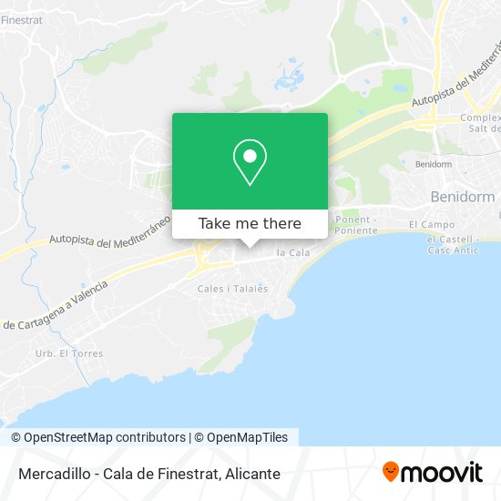 Mercadillo - Cala de Finestrat map