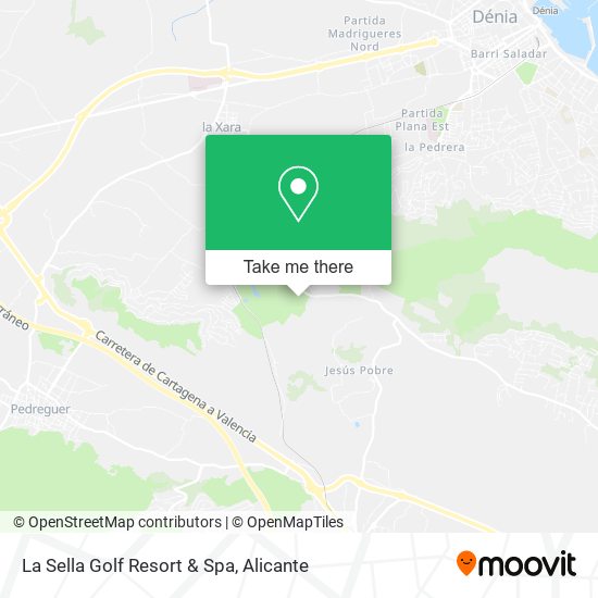 La Sella Golf Resort & Spa map