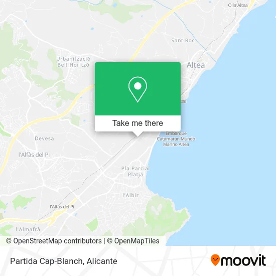 Partida Cap-Blanch map