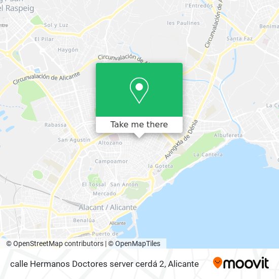 mapa calle Hermanos Doctores server cerdá 2