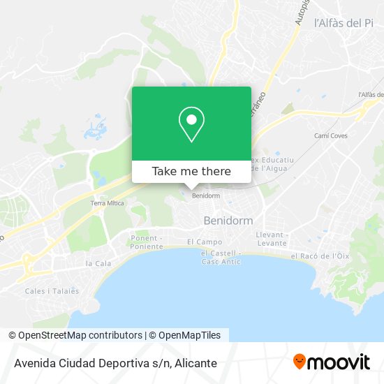 mapa Avenida Ciudad Deportiva s/n