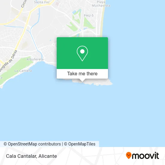 Cala Cantalar map