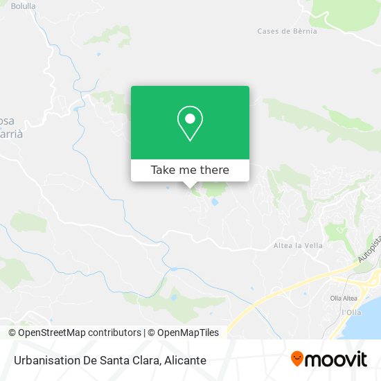 Urbanisation De Santa Clara map
