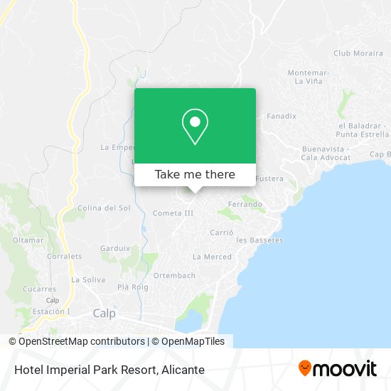 Hotel Imperial Park Resort map