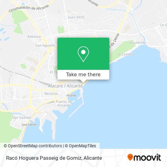 Racó Hoguera Passeig de Gomiz map