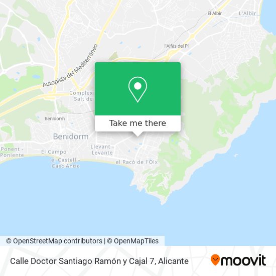 Calle Doctor Santiago Ramón y Cajal 7 map
