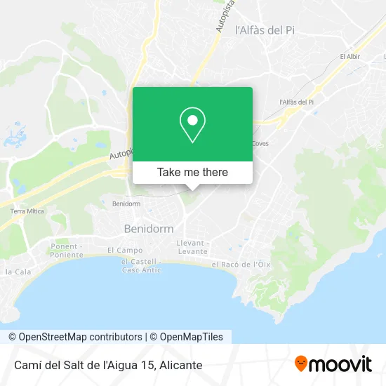 Camí del Salt de l'Aigua 15 map