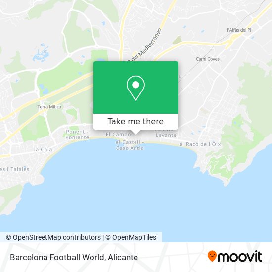 mapa Barcelona Football World