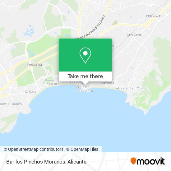 Bar los Pinchos Morunos map