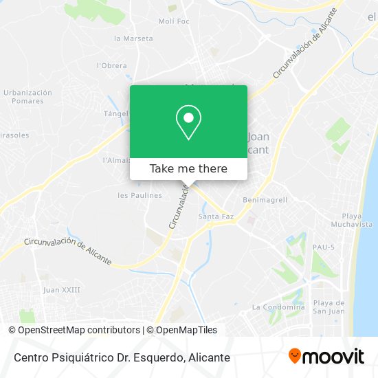 Centro Psiquiátrico Dr. Esquerdo map