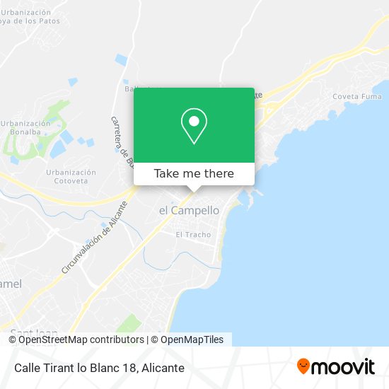 Calle Tirant lo Blanc 18 map