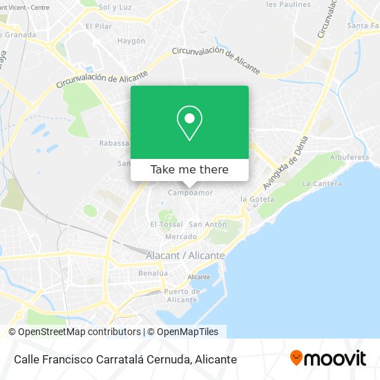 mapa Calle Francisco Carratalá Cernuda