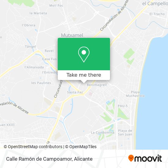 Calle Ramón de Campoamor map