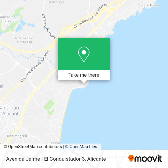Avenida Jaime I El Conquistador 3 map