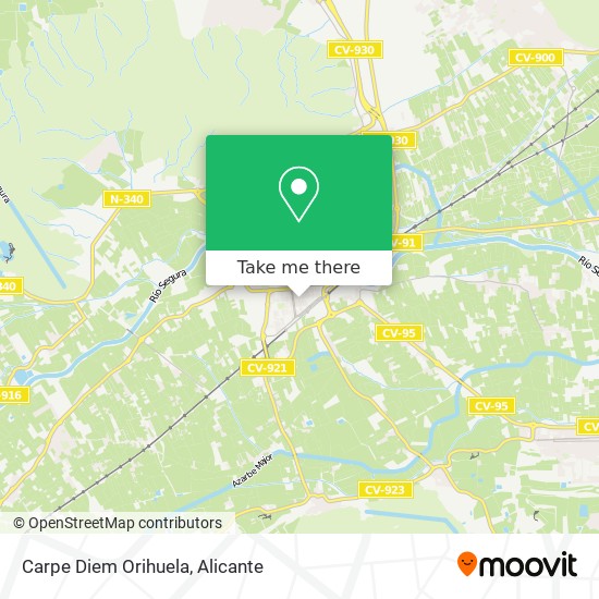 Carpe Diem Orihuela map