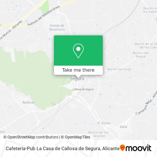 Cafetería-Pub La Casa de Callosa de Segura map