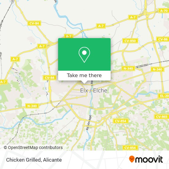 Chicken Grilled map