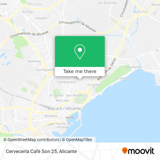 Cervecería Café Son 25 map