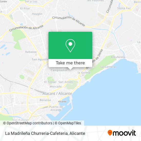 La Madrileña Churreria-Cafeteria map