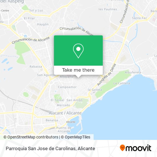 mapa Parroquia San Jose de Carolinas