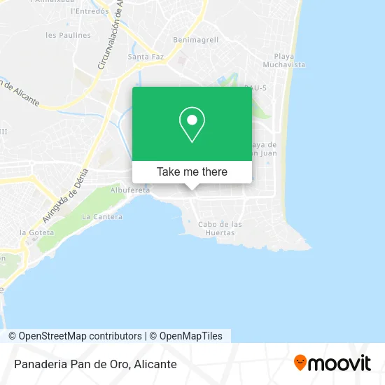 Panaderia Pan de Oro map