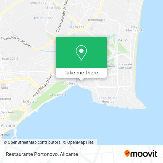 Restaurante Portonovo map