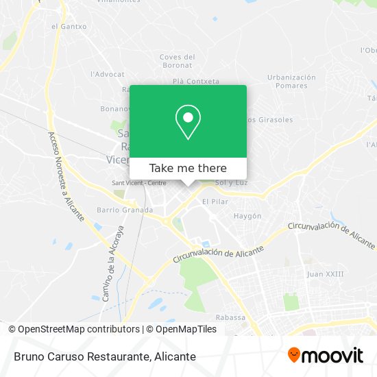 How to get to Bruno Caruso Restaurante in San Vicente Del Raspeig