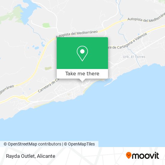 Rayda Outlet map