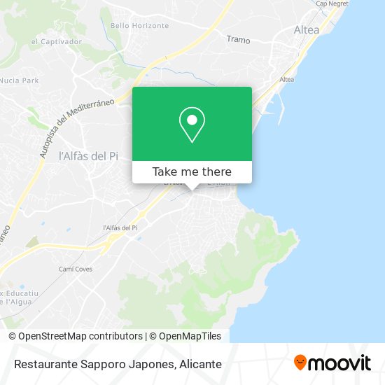 Restaurante Sapporo Japones map