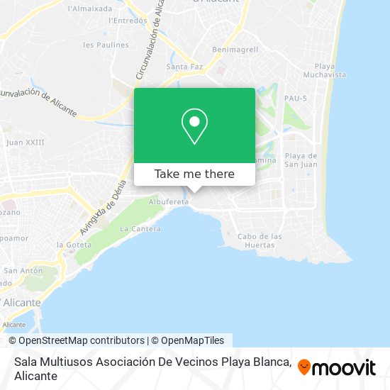 mapa Sala Multiusos Asociación De Vecinos Playa Blanca