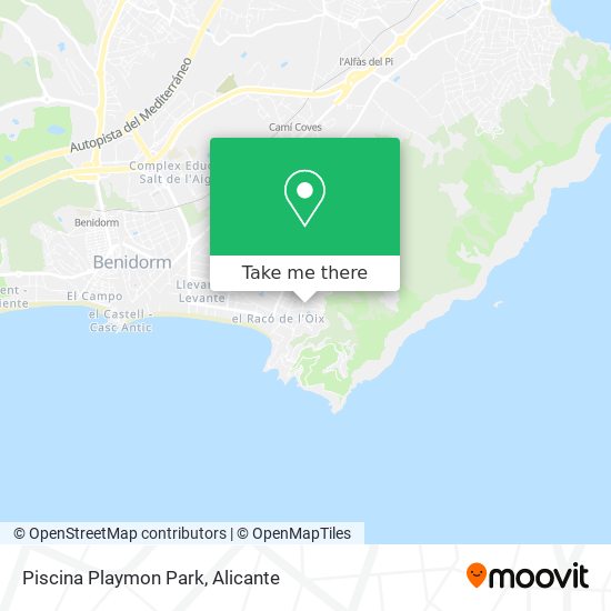 mapa Piscina Playmon Park