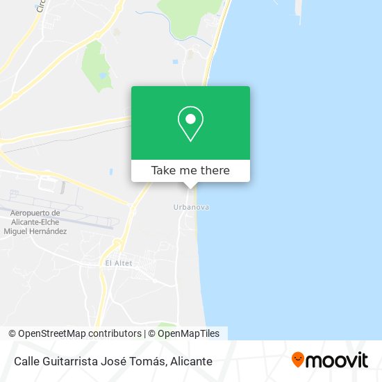 Calle Guitarrista José Tomás map