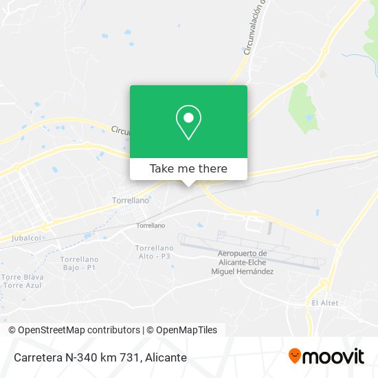 Carretera N-340 km 731 map