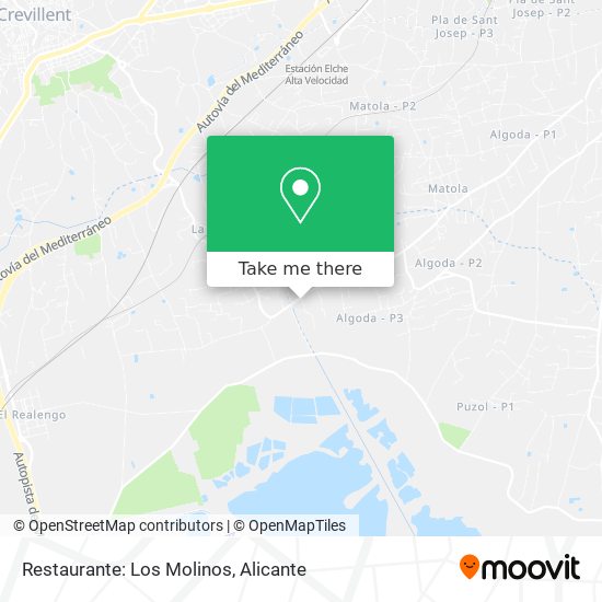 mapa Restaurante: Los Molinos