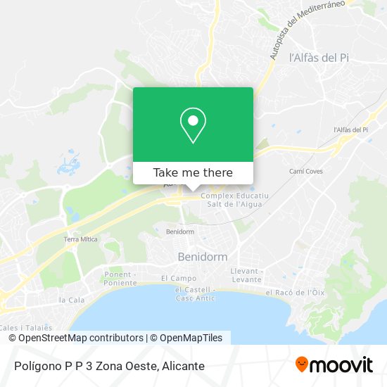 Polígono P P 3 Zona Oeste map