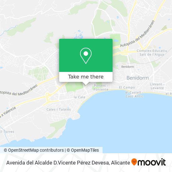 Avenida del Alcalde D.Vicente Pérez Devesa map