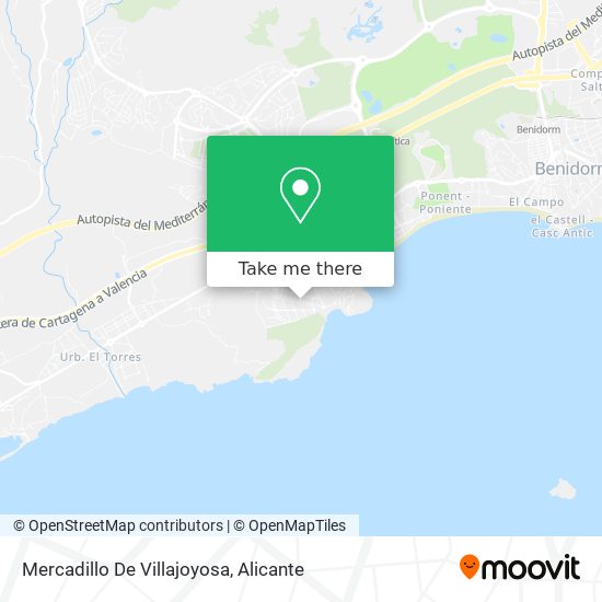 Mercadillo De Villajoyosa map