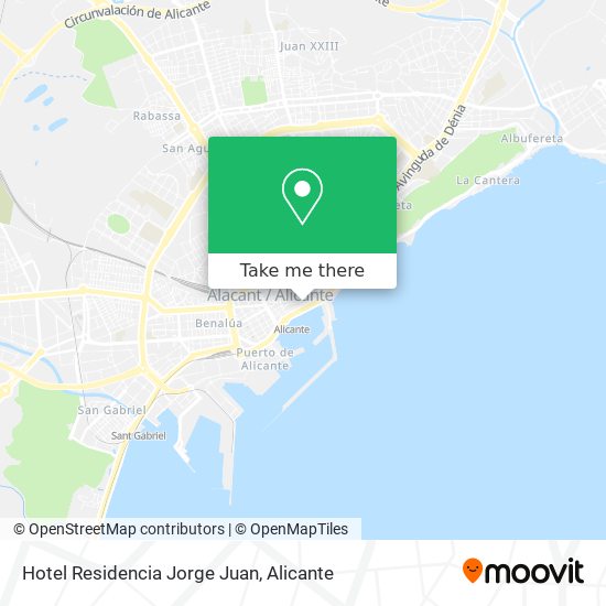 Hotel Residencia Jorge Juan map