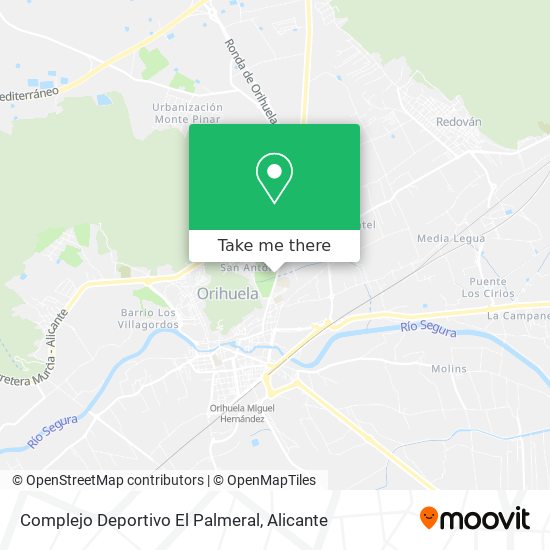 Complejo Deportivo El Palmeral map