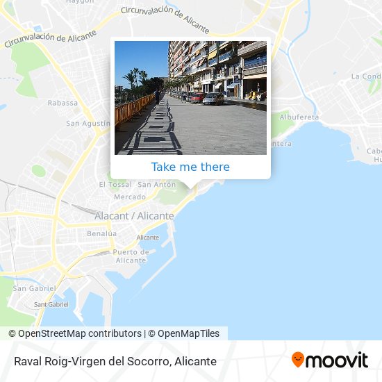 Raval Roig-Virgen del Socorro map