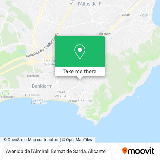 Avenida de l'Almirall Bernat de Sarria map