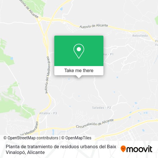Planta de tratamiento de residuos urbanos del Baix Vinalopó map