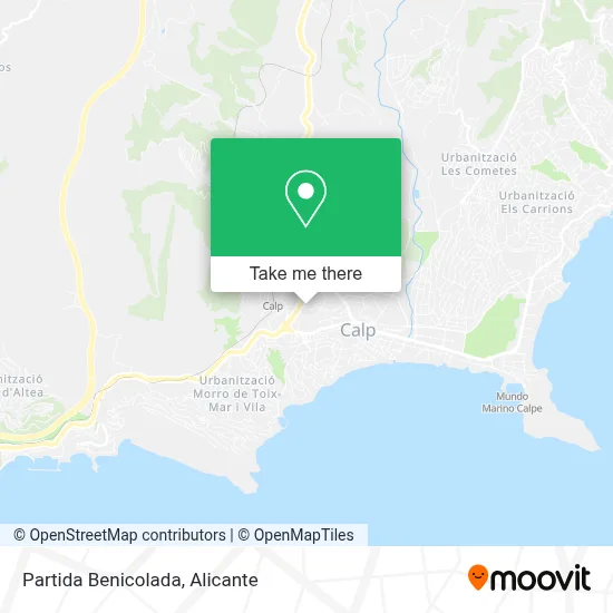 Partida Benicolada map