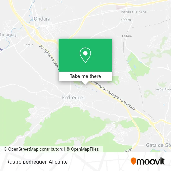 Rastro pedreguer map