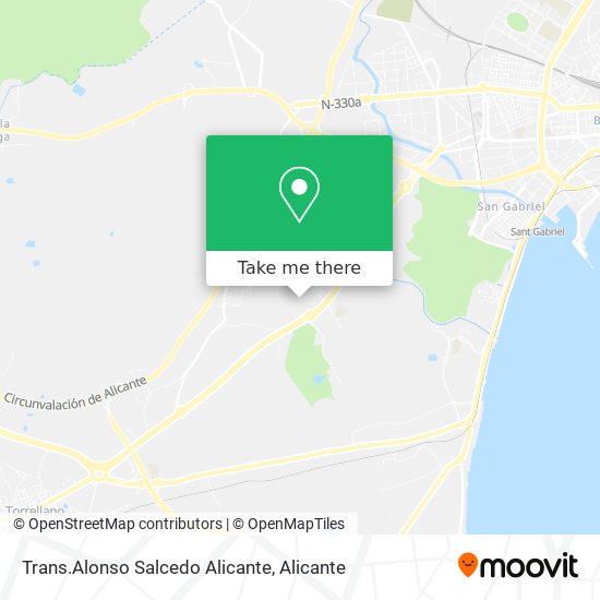 Trans.Alonso Salcedo Alicante map