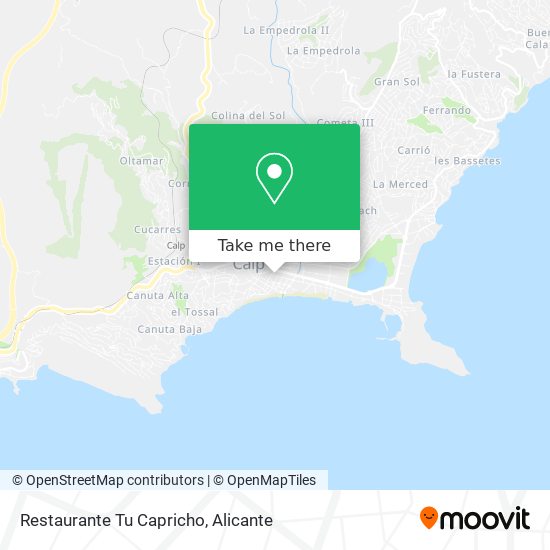 Restaurante Tu Capricho map