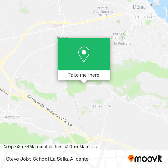 Steve Jobs School La Sella map
